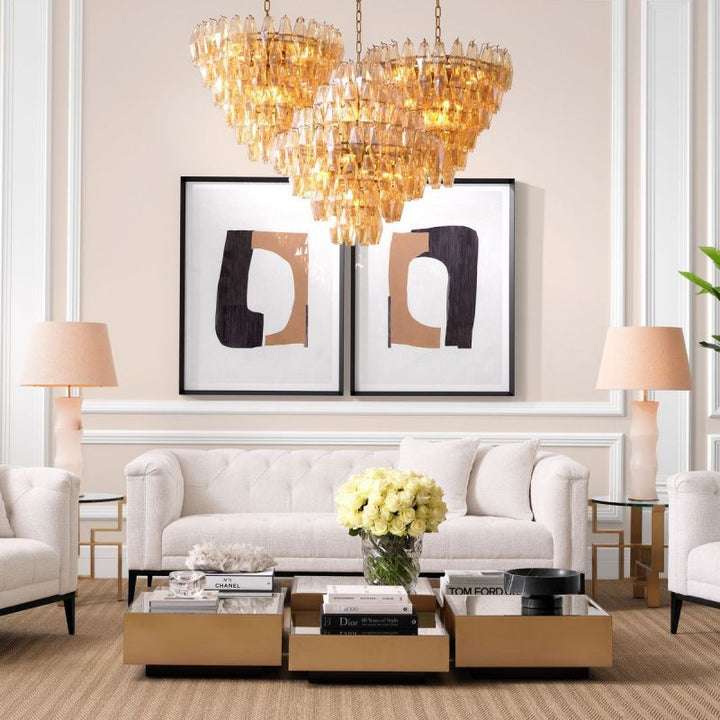 Chara Glass Large Chandelier - ebuylight