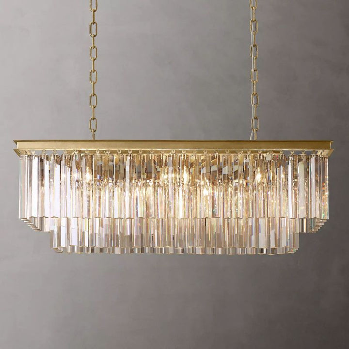 1920s Odem Rectangular Chandelier 40" - ebuylight