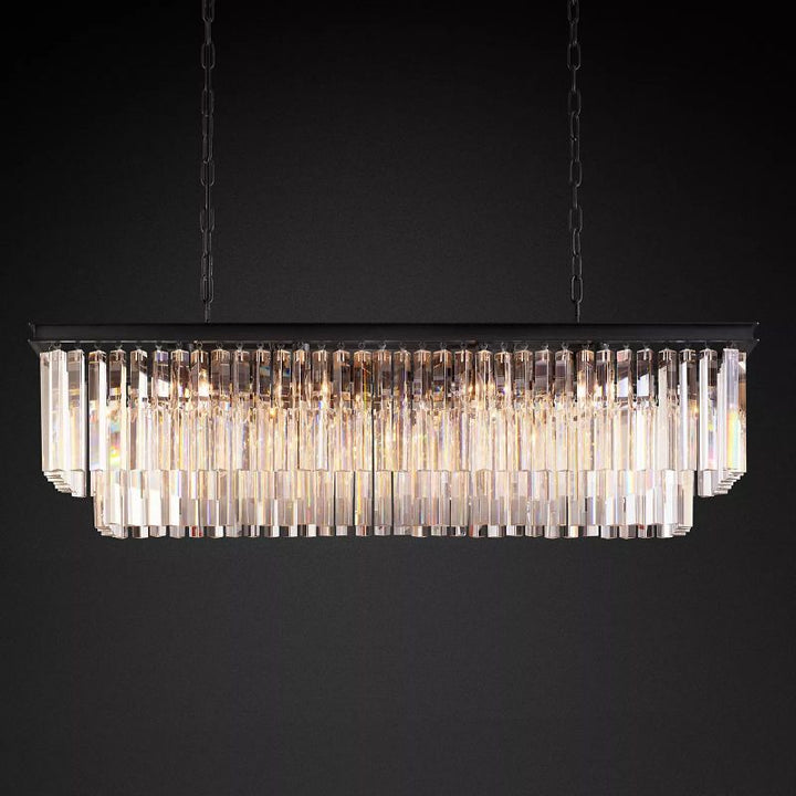 1920s Odem Rectangular Chandelier 49" - ebuylight