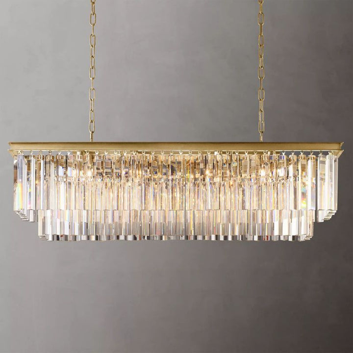 1920s Odem Rectangular Chandelier 49" - ebuylight