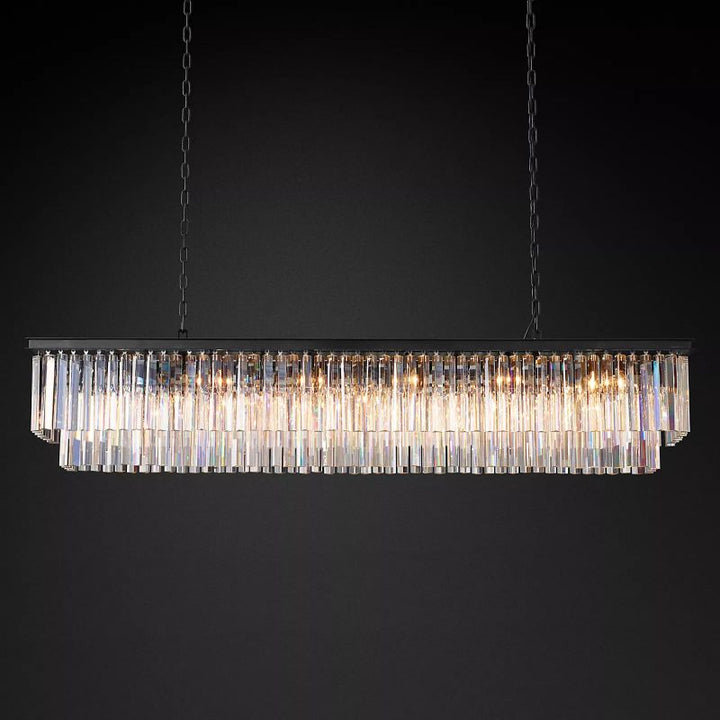 1920s Odem Rectangular Chandelier 72" - ebuylight