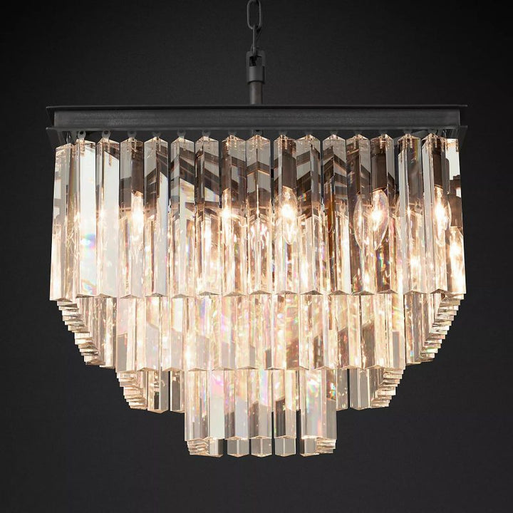 1920s Odem Square Chandelier 22" - ebuylight