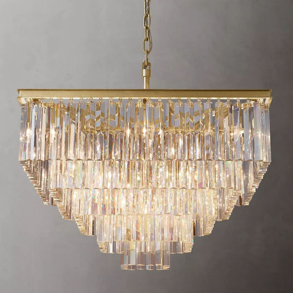 1920s Odem Square Chandelier 34" - ebuylight