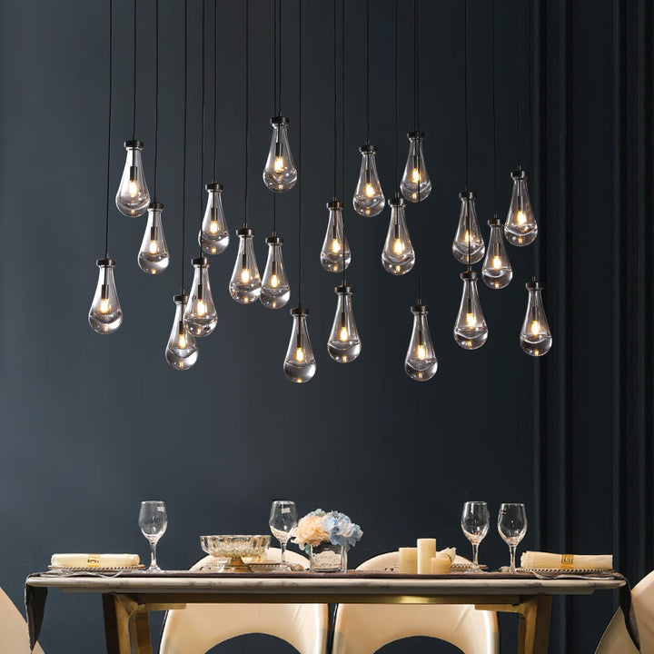 Raindrops Rectangular Chandelier 72" - thebelacan