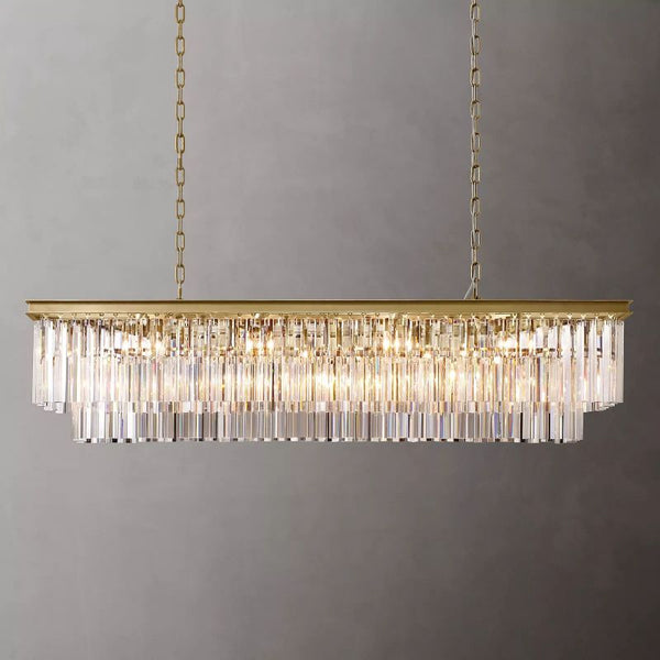 1920s Odem Rectangular Chandelier 59" - ebuylight