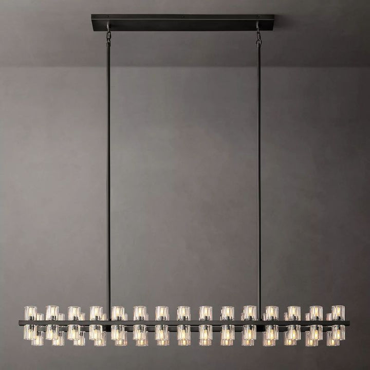 Aka Wine-glass Rectangular Chandelier 54" - ebuylight