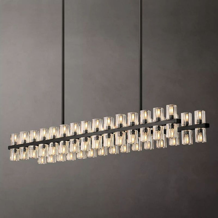 Aka Wine-glass Rectangular Chandelier 54" - ebuylight