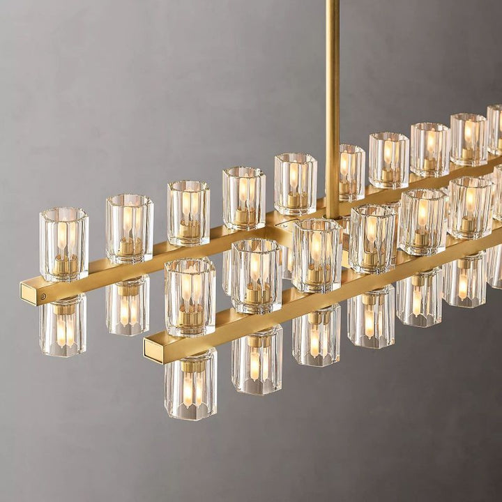 Aka Wine-glass Rectangular Chandelier 54" - ebuylight