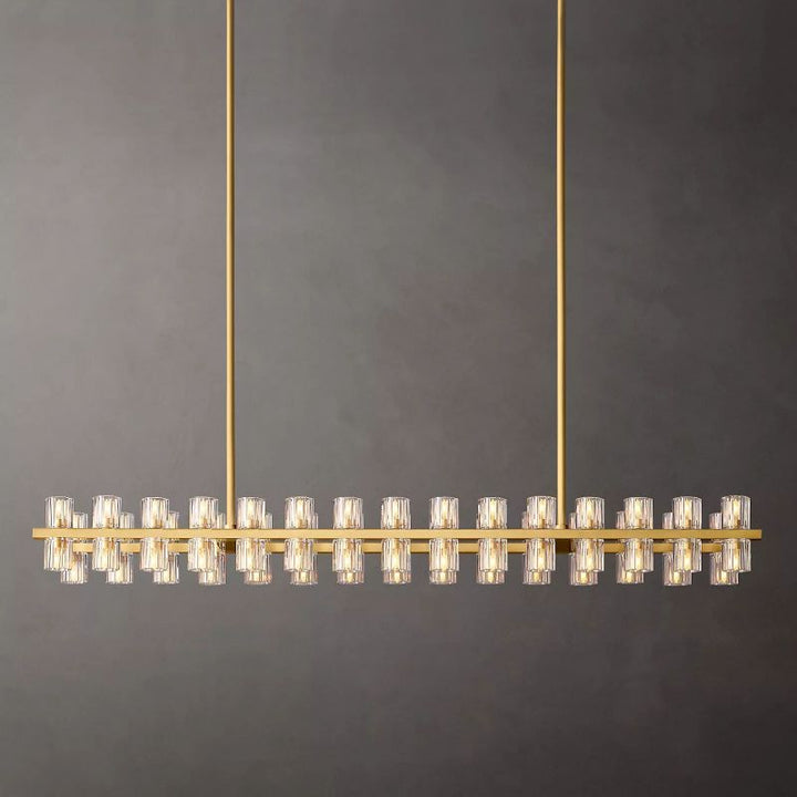 Aka Wine-glass Rectangular Chandelier 54" - ebuylight