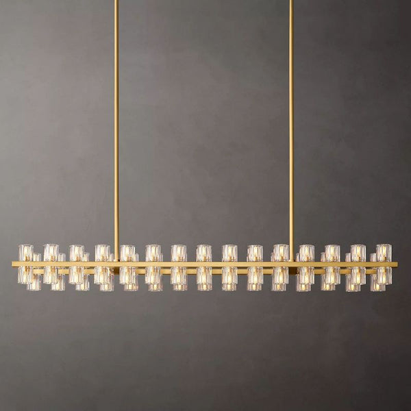 Aka Wine-glass Rectangular Chandelier 54" - ebuylight