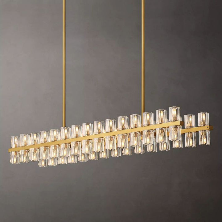 Aka Wine-glass Rectangular Chandelier 54" - ebuylight