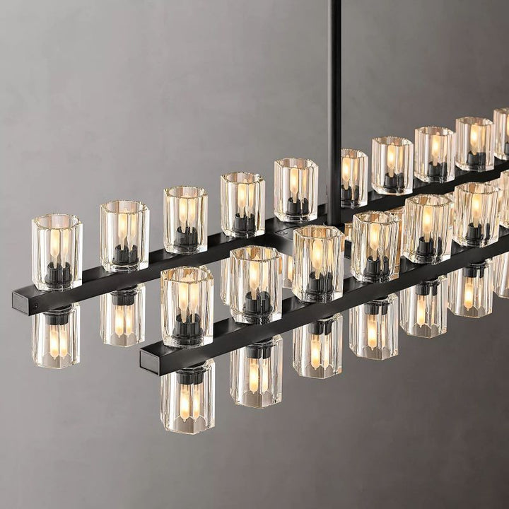 Aka Wine-glass Rectangular Chandelier 54" - ebuylight