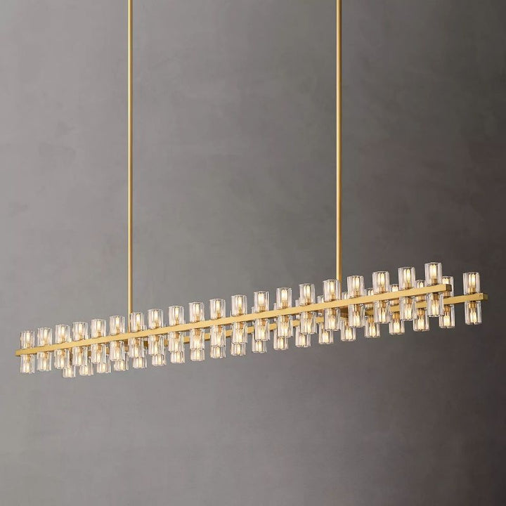 Aka Wine-glass Rectangular Chandelier 72" - ebuylight