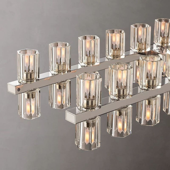 Aka Wine-glass Rectangular Chandelier 72" - ebuylight