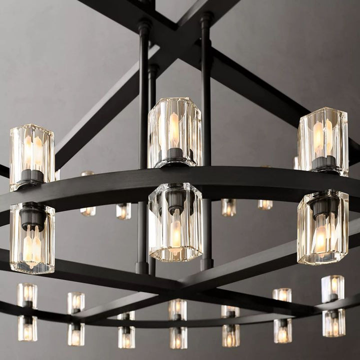 Aka Wine-glass Round 2-Tier Chandelier 60" - ebuylight