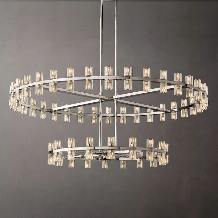 Aka Wine-glass Round 2-Tier Chandelier 60" - ebuylight