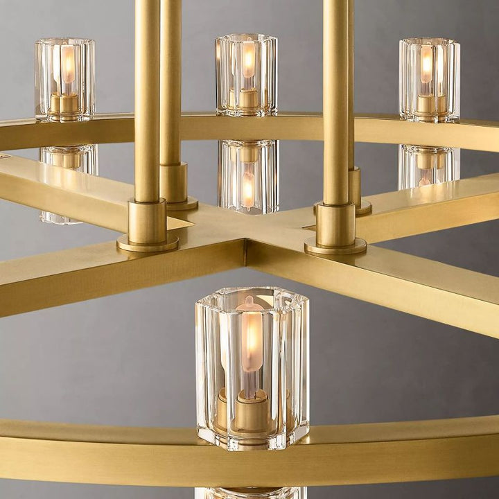 Aka Wine-glass Round 2-Tier Chandelier 60" - ebuylight