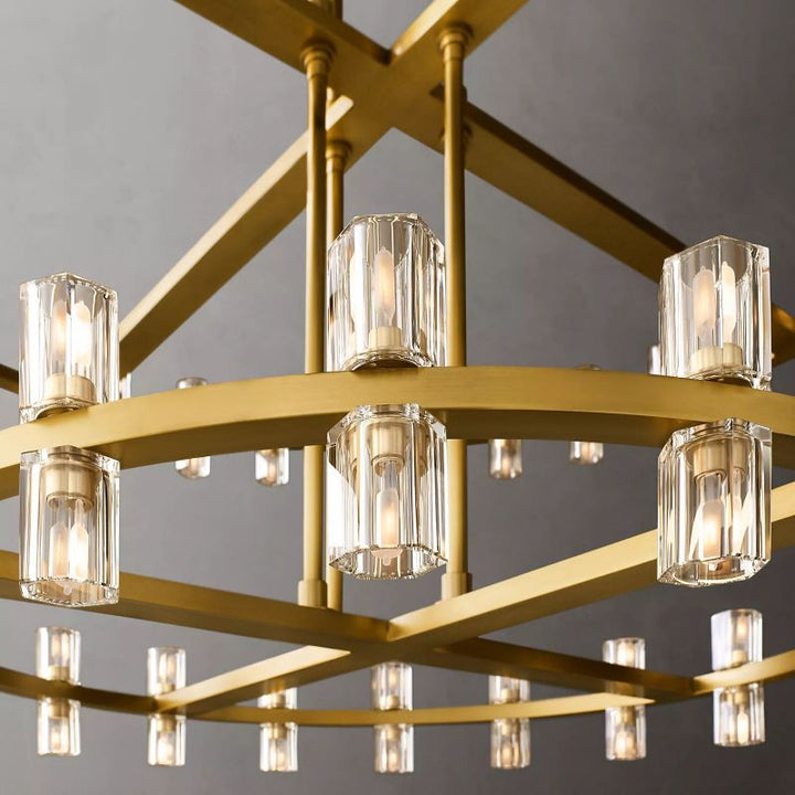 Aka Wine-glass Round 2-Tier Chandelier 60" - ebuylight