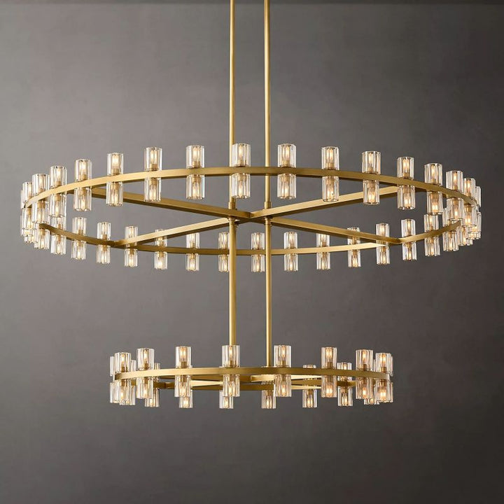 Aka Wine-glass Round 2-Tier Chandelier 60" - ebuylight