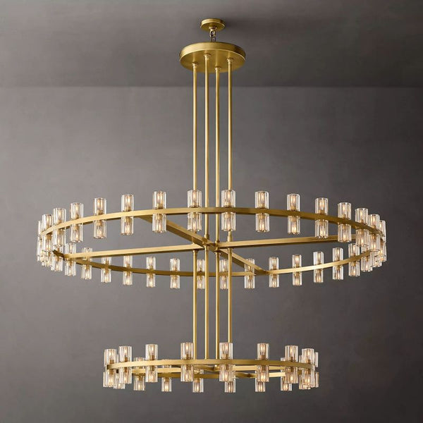 Aka Wine-glass Round 2-Tier Chandelier 60" - ebuylight