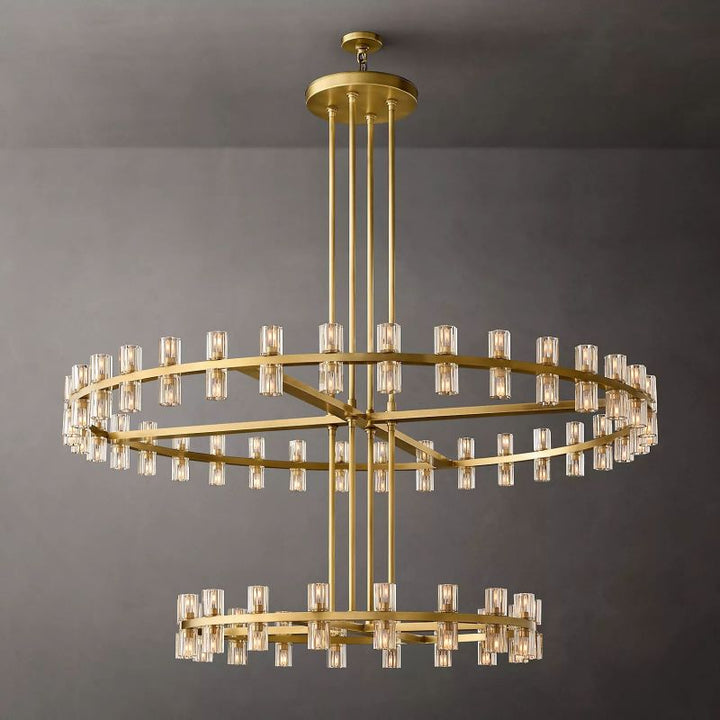 Aka Wine-glass Round 2-Tier Chandelier 60" - ebuylight