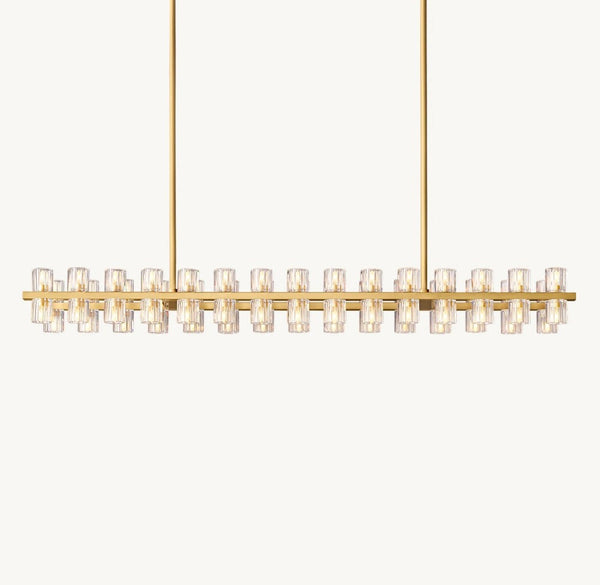 Akachon Rectangular Chandelier 54"