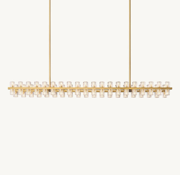 Akachon Rectangular Chandelier 72"