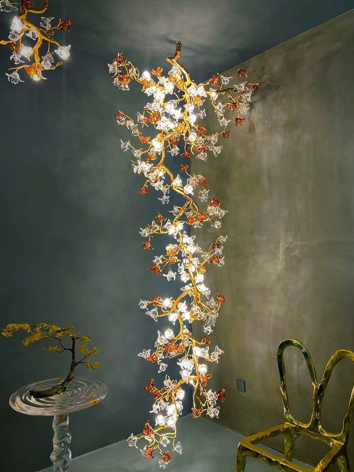 Art Flower Staircase Long Branch Chandelier - ebuylight