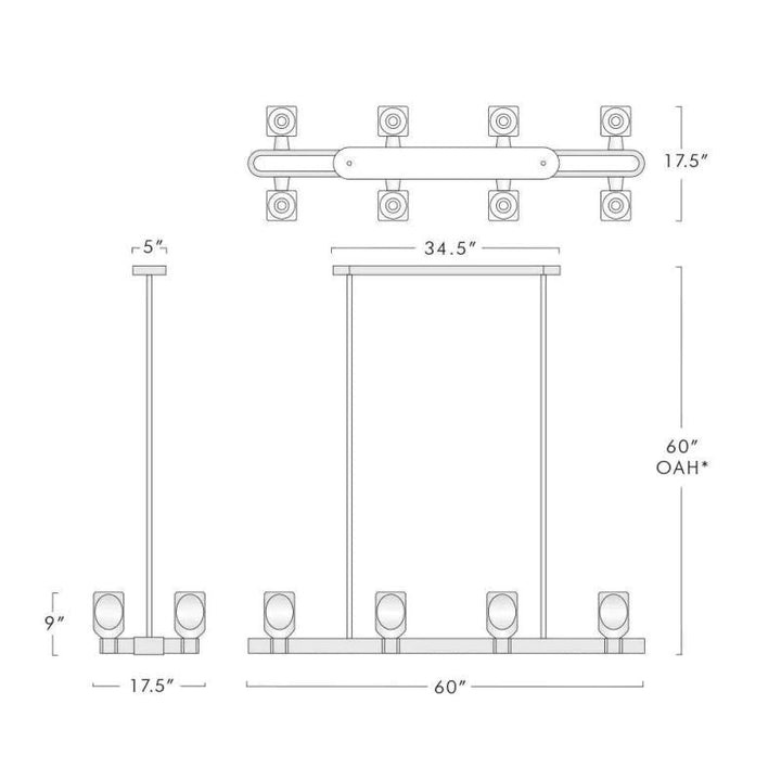 Bifrons Contemporary 8-Lights Dining Pendant - ebuylight