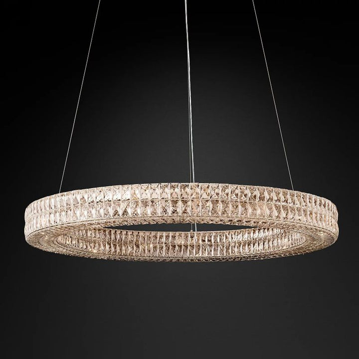 Brilliant Crystal Round Chandelier 32"44"59" - ebuylight