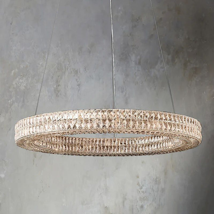 Brilliant Crystal Round Chandelier 32"44"59" - ebuylight