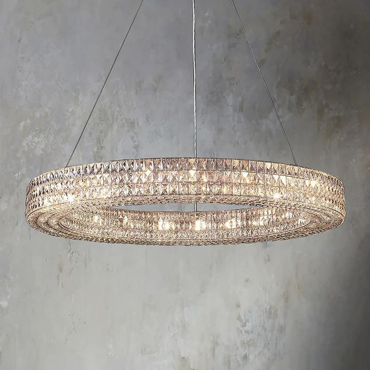 Brilliant Crystal Round Chandelier 32"44"59" - ebuylight