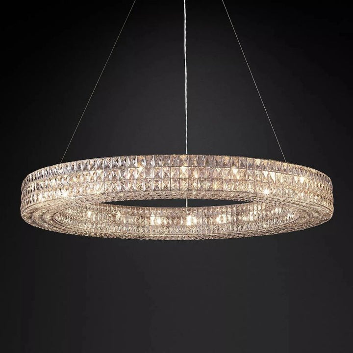 Brilliant Crystal Round Chandelier 32"44"59" - ebuylight