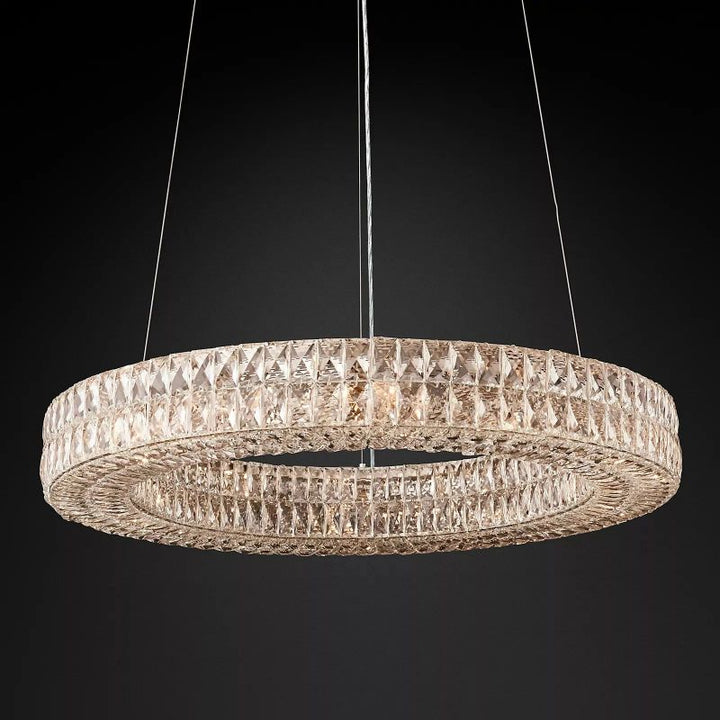 Brilliant Crystal Round Chandelier 32"44"59" - ebuylight