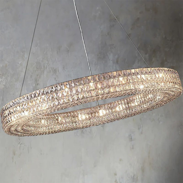 Brilliant Crystal Round Chandelier 32"44"59" - ebuylight