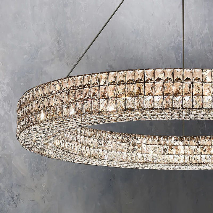 Brilliant Crystal Round Chandelier 32"44"59" - ebuylight