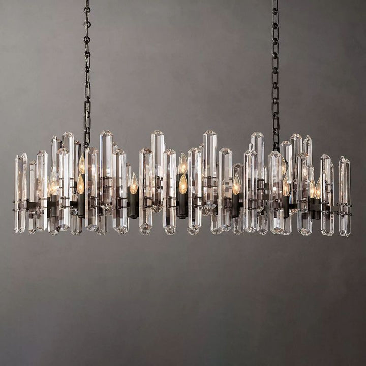 Browning Prism Linear Chandelier 54" - ebuylight