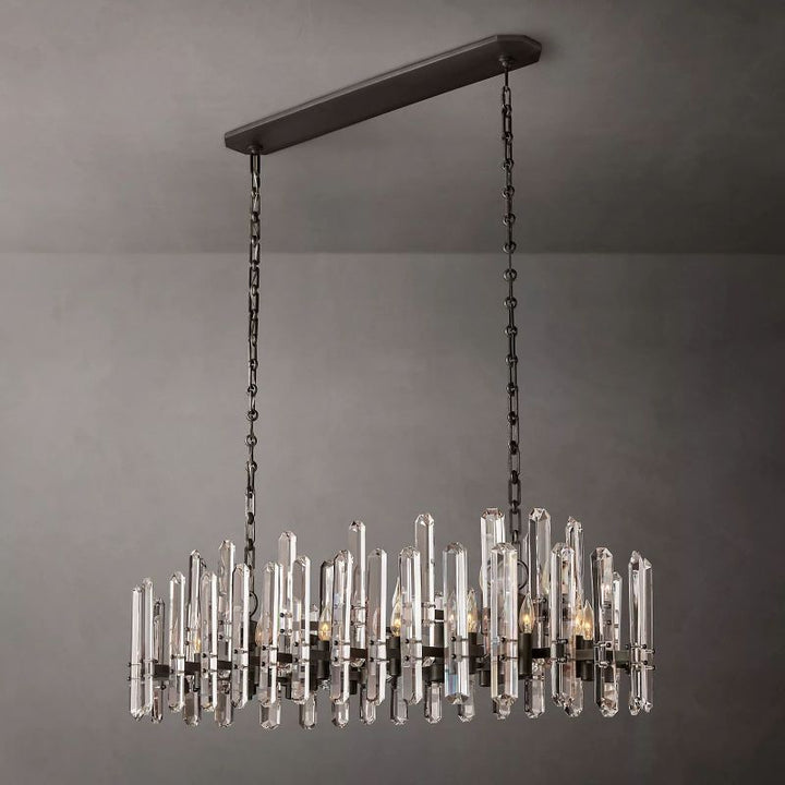 Browning Prism Linear Chandelier 54" - ebuylight