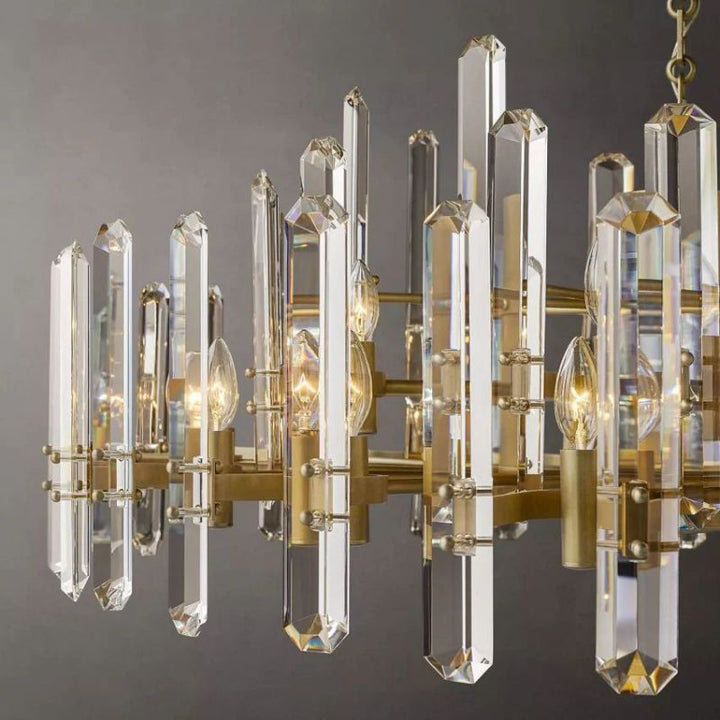 Browning Prism Linear Chandelier 72" - ebuylight