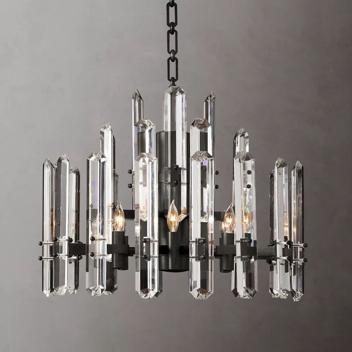 Browning Prism Round Chandelier 24" - ebuylight