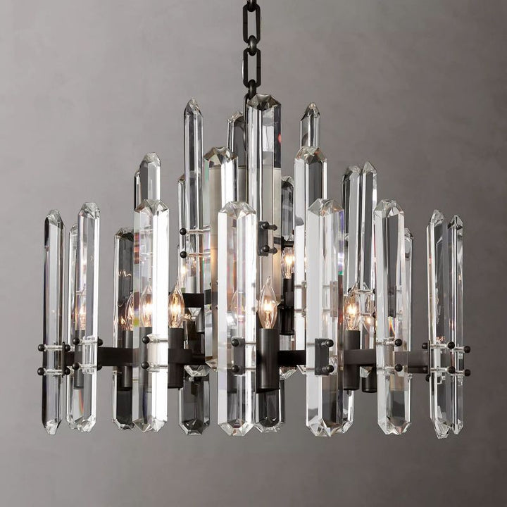 Browning Prism Round Chandelier 24" - ebuylight