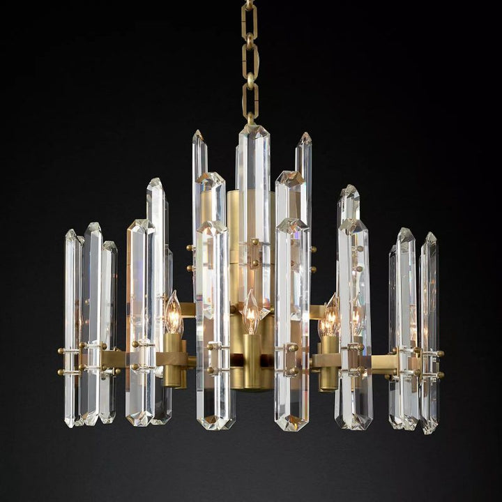 Browning Prism Round Chandelier 24" - ebuylight