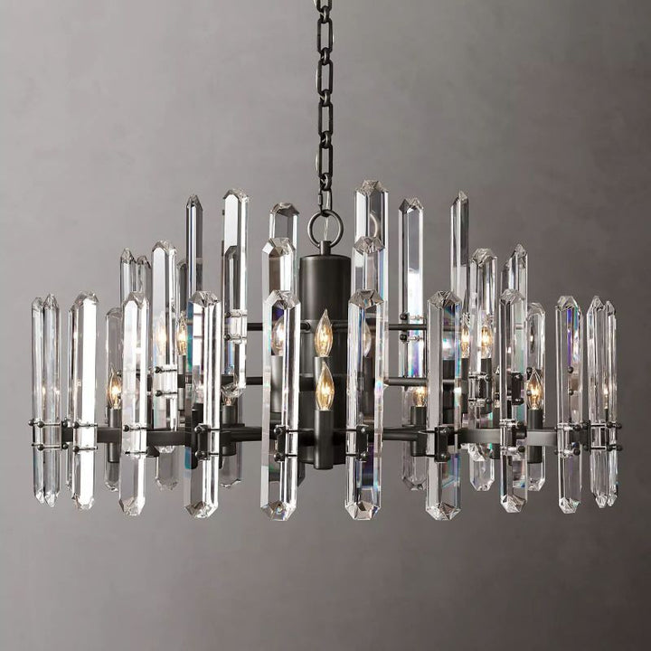 Browning Prism Round Chandelier 36" - ebuylight