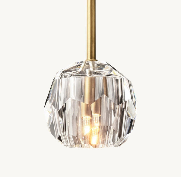 Bulle Cristal Glass Rod Pendant
