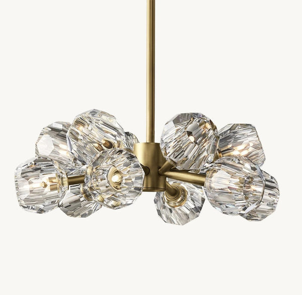 Bulle Cristal Round Chandelier 24"