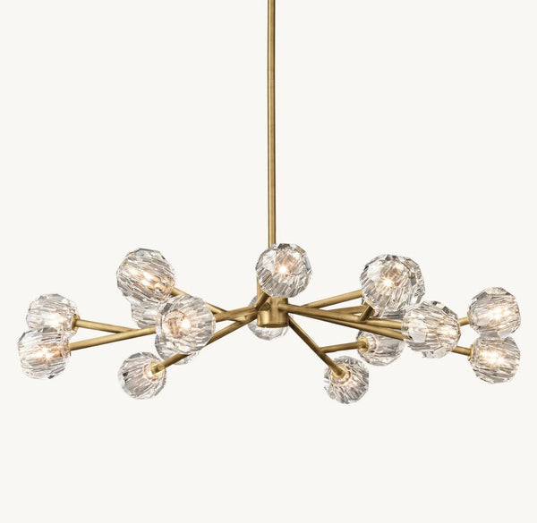 Bulle Cristal Round Chandelier 48"