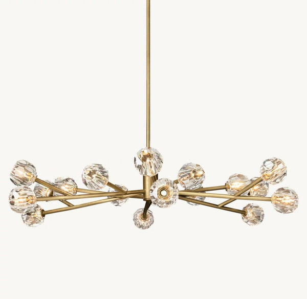 Bulle Cristal Round Chandelier 60"