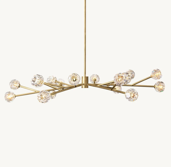 Bulle Cristal Round Chandelier 72"
