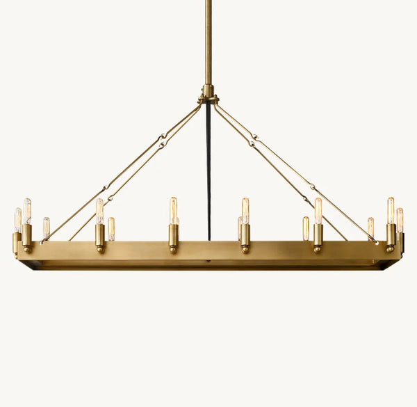 Camena Vintage Filament Rectangular Chandelier