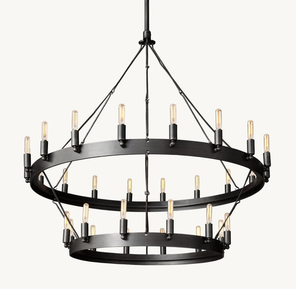 Camena Vintage Filament Two-Tier Chandelier